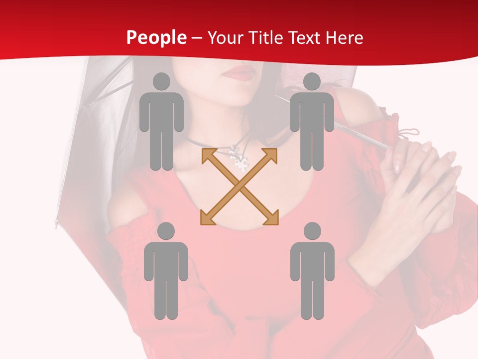 Long Wet Red PowerPoint Template