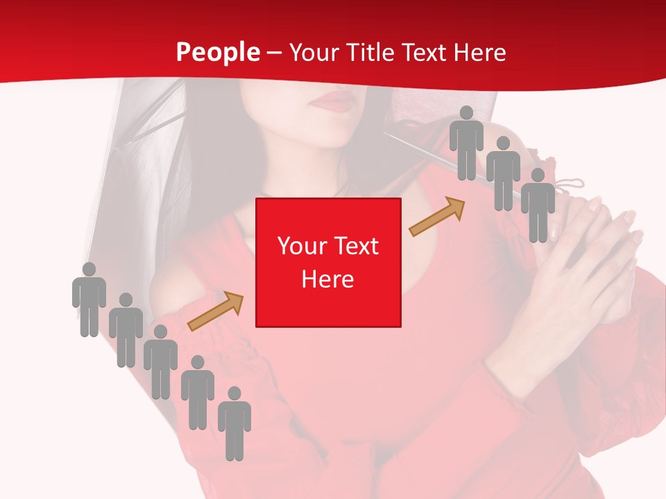 Long Wet Red PowerPoint Template