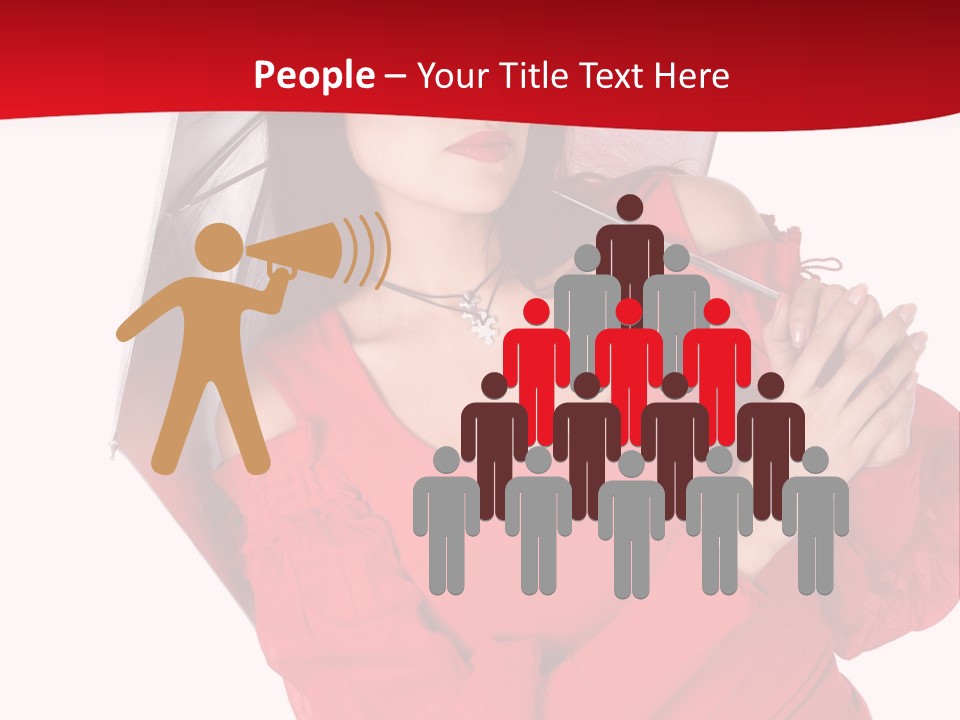 Long Wet Red PowerPoint Template