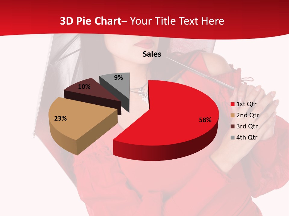 Long Wet Red PowerPoint Template