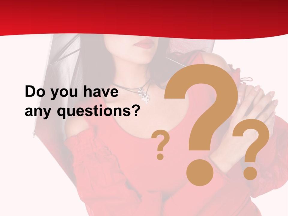 Long Wet Red PowerPoint Template