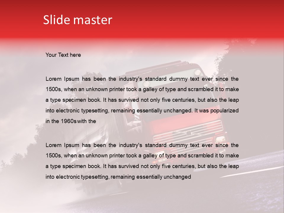 Good Logistic Road PowerPoint Template