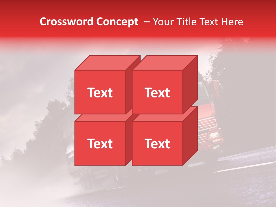 Good Logistic Road PowerPoint Template
