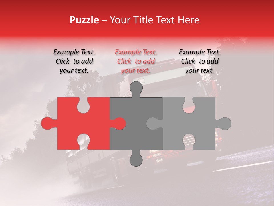 Good Logistic Road PowerPoint Template