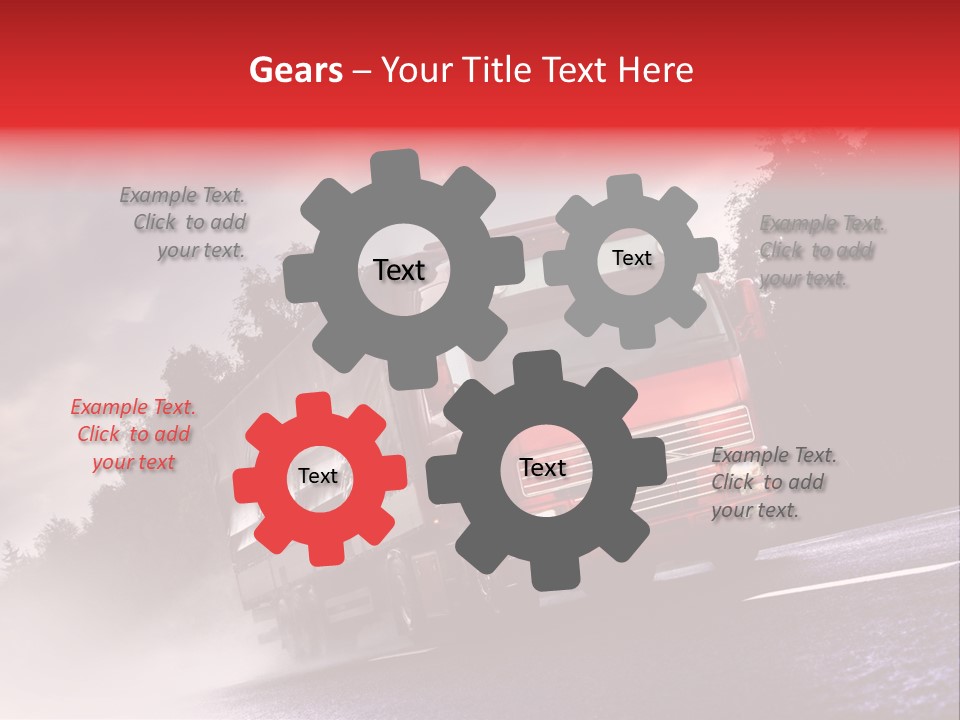 Good Logistic Road PowerPoint Template