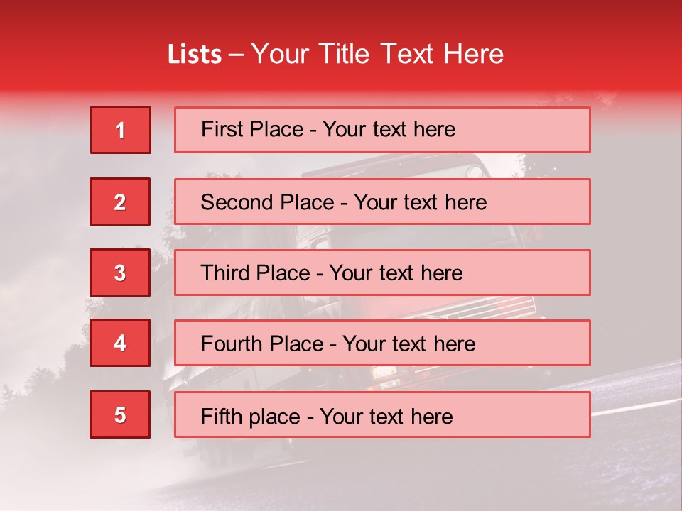 Good Logistic Road PowerPoint Template