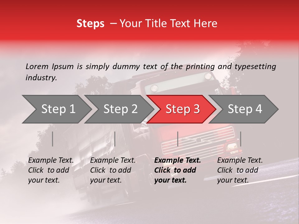 Good Logistic Road PowerPoint Template
