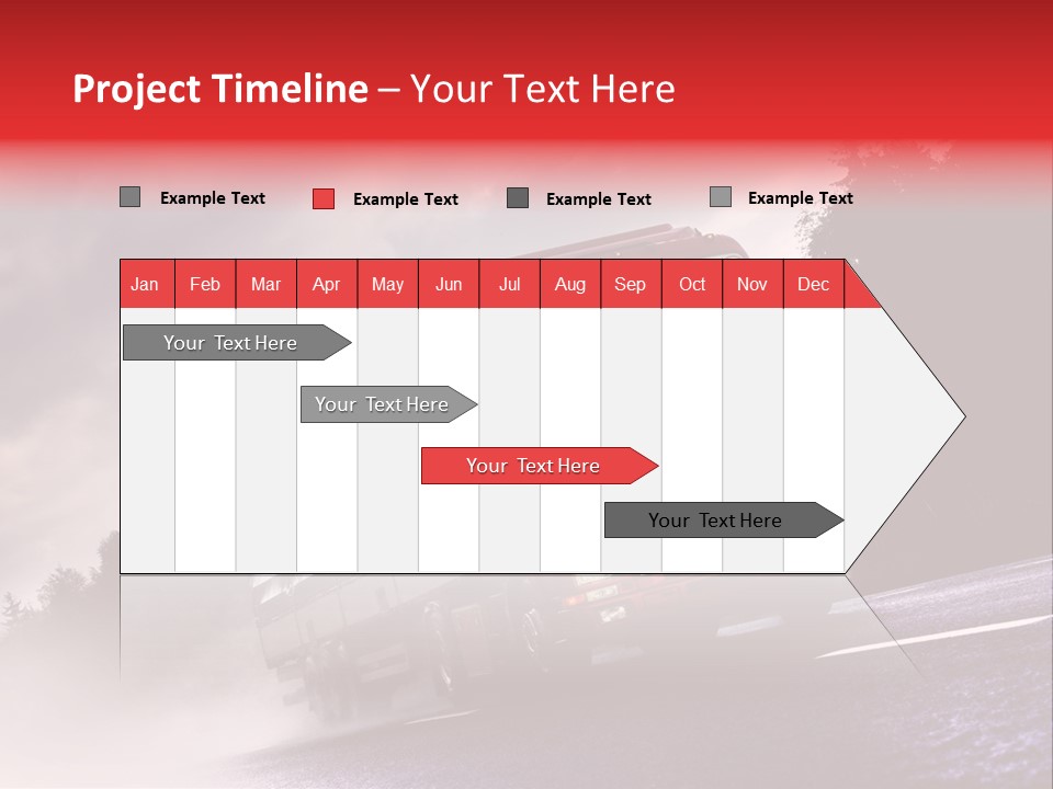 Good Logistic Road PowerPoint Template