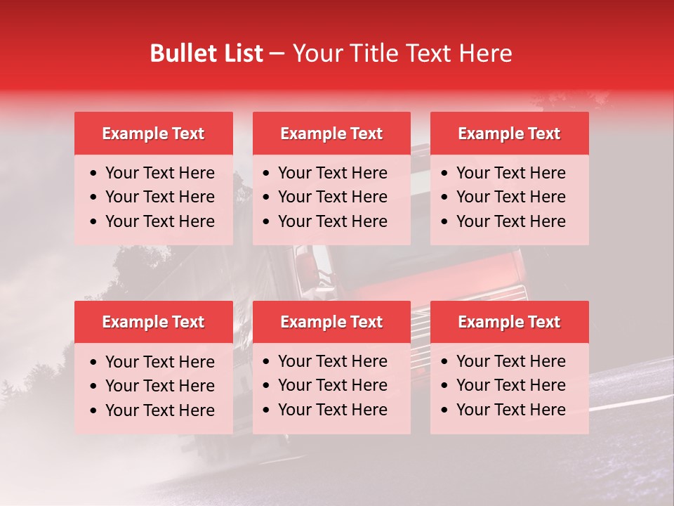Good Logistic Road PowerPoint Template