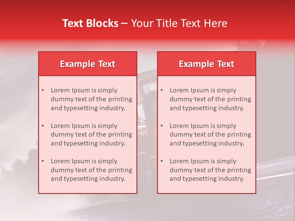 Good Logistic Road PowerPoint Template