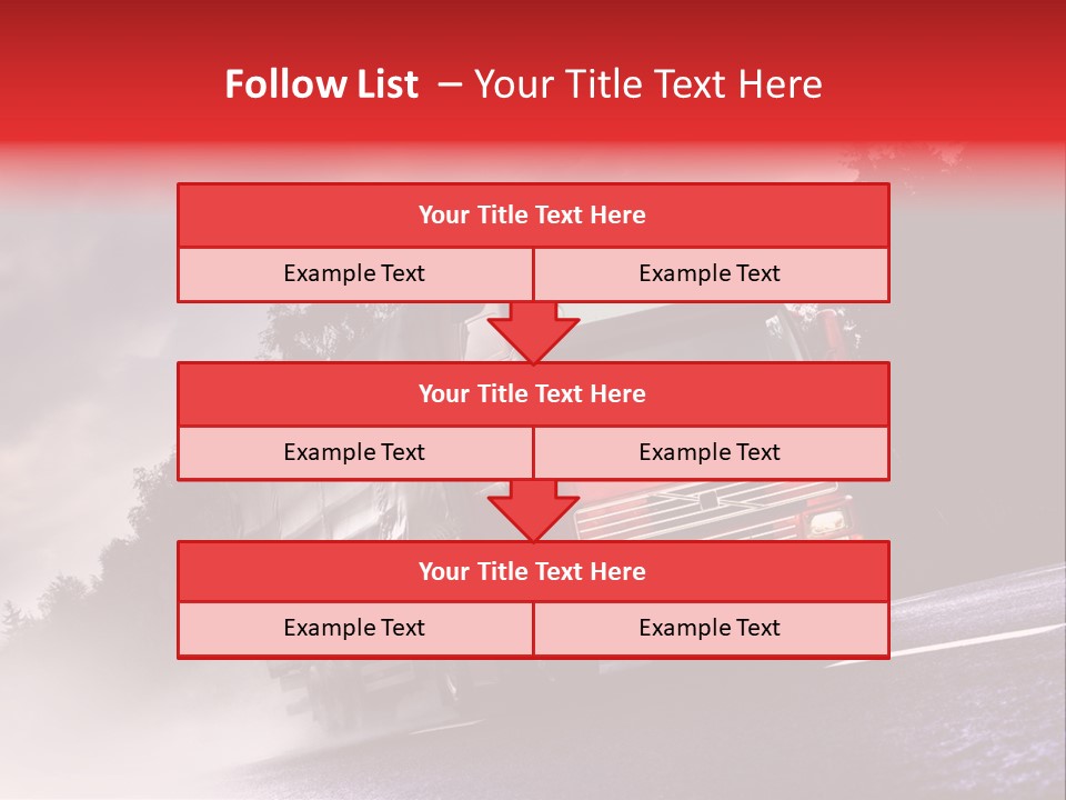 Good Logistic Road PowerPoint Template