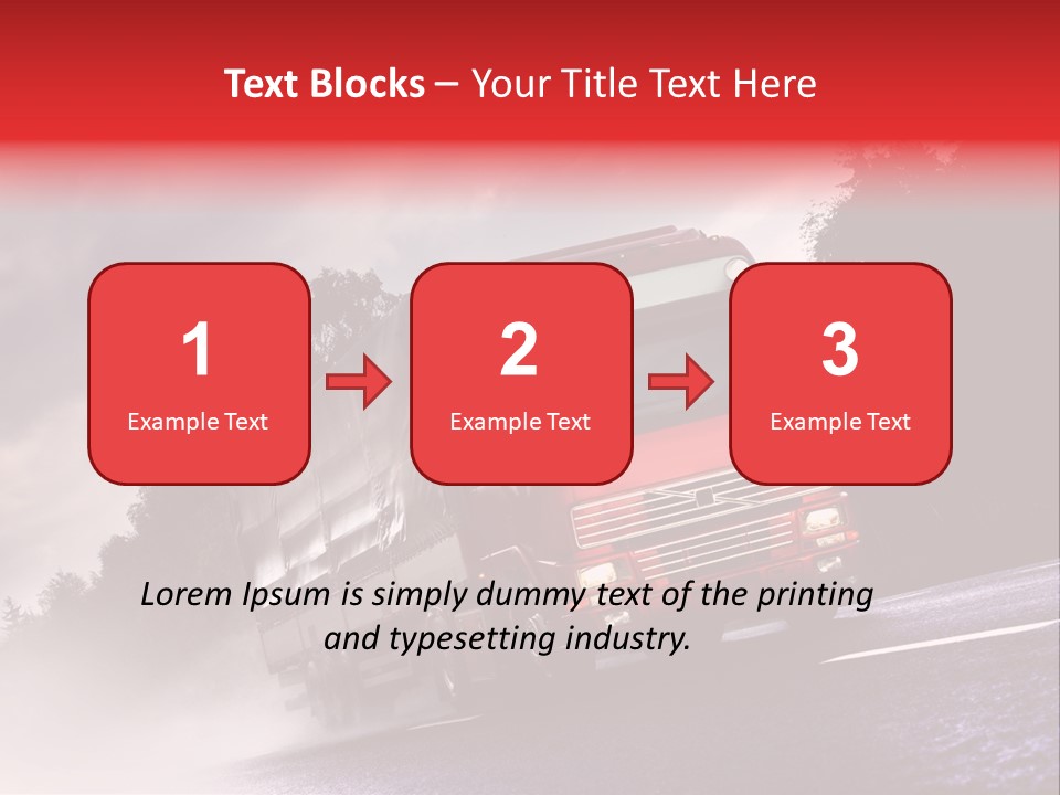 Good Logistic Road PowerPoint Template