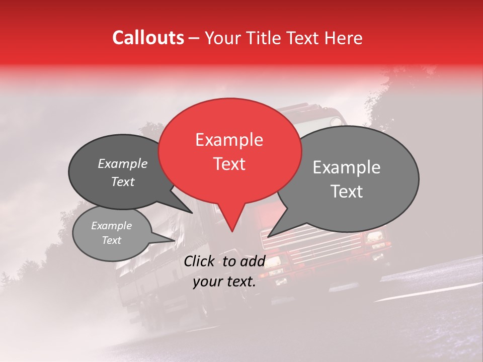 Good Logistic Road PowerPoint Template