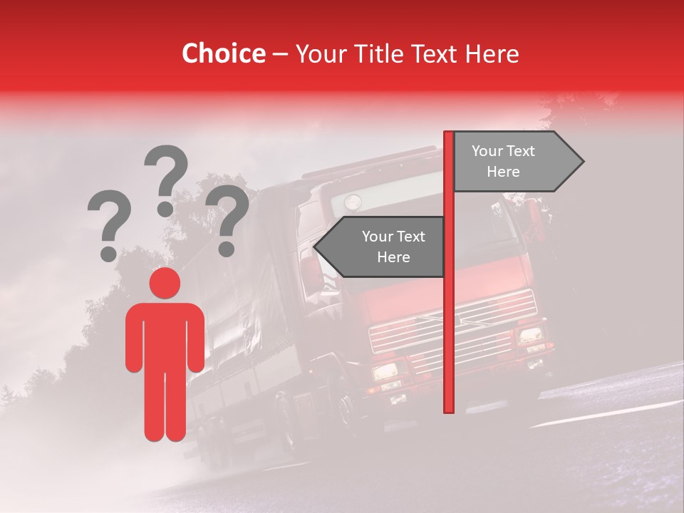 Good Logistic Road PowerPoint Template