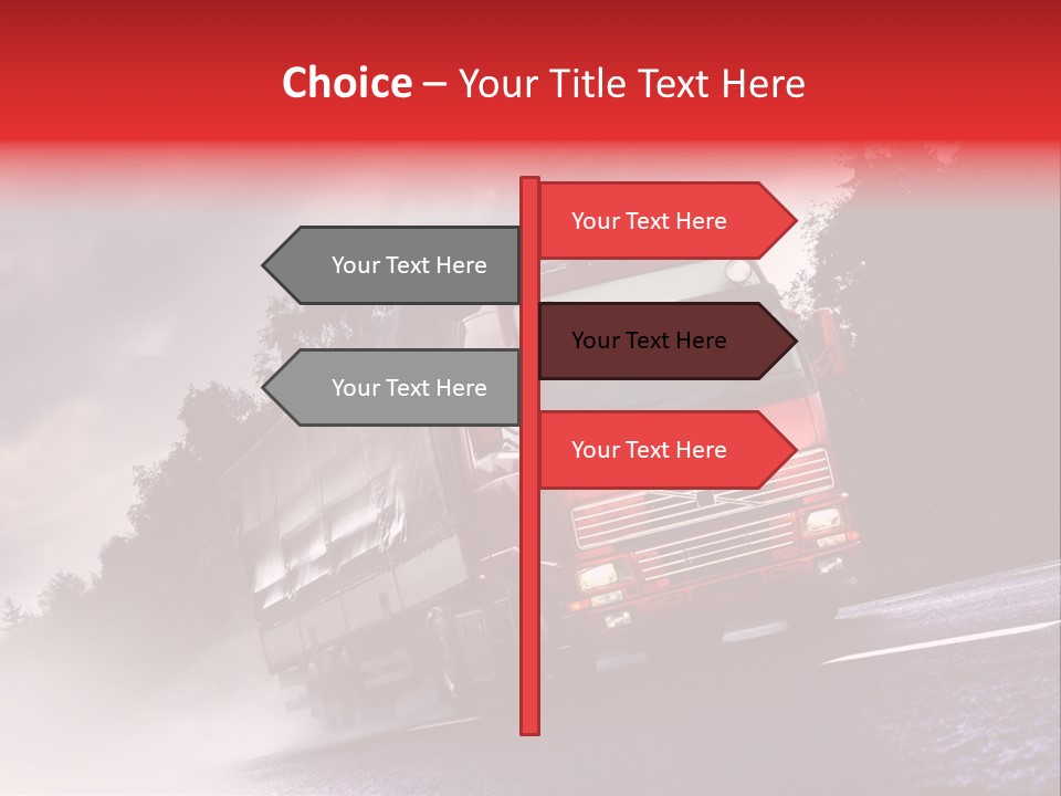 Good Logistic Road PowerPoint Template