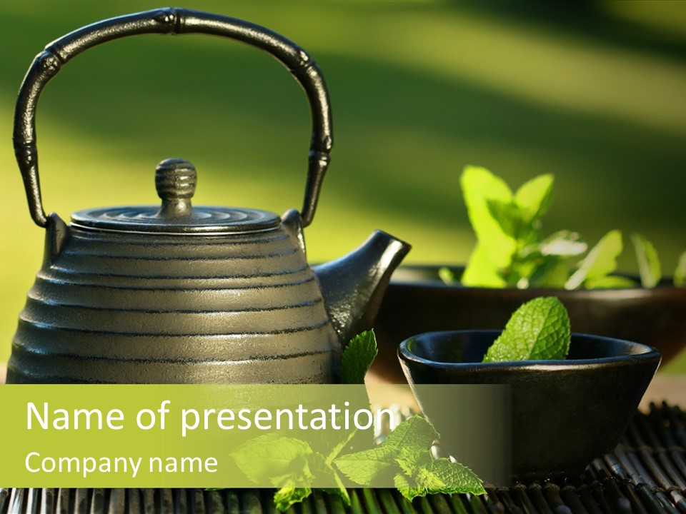 Saucer Asian Medicine PowerPoint Template