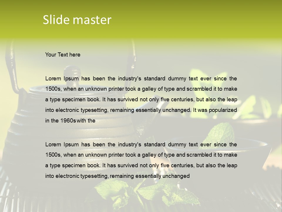 Saucer Asian Medicine PowerPoint Template