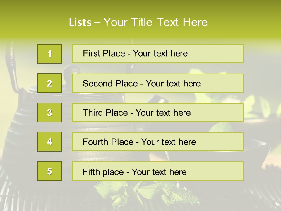 Saucer Asian Medicine PowerPoint Template