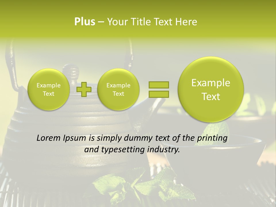 Saucer Asian Medicine PowerPoint Template