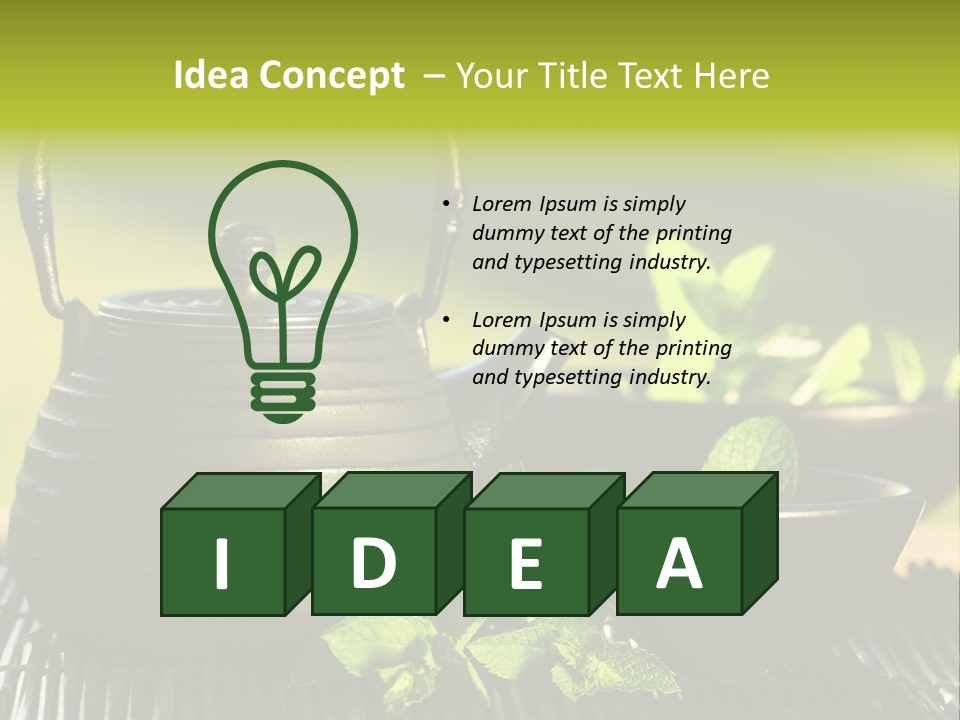 Saucer Asian Medicine PowerPoint Template