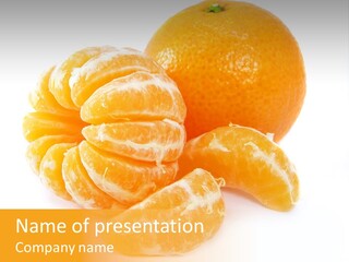 Orange Juice Ripe PowerPoint Template