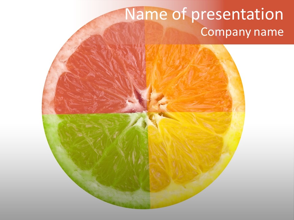 Florida Isolated Fruit PowerPoint Template