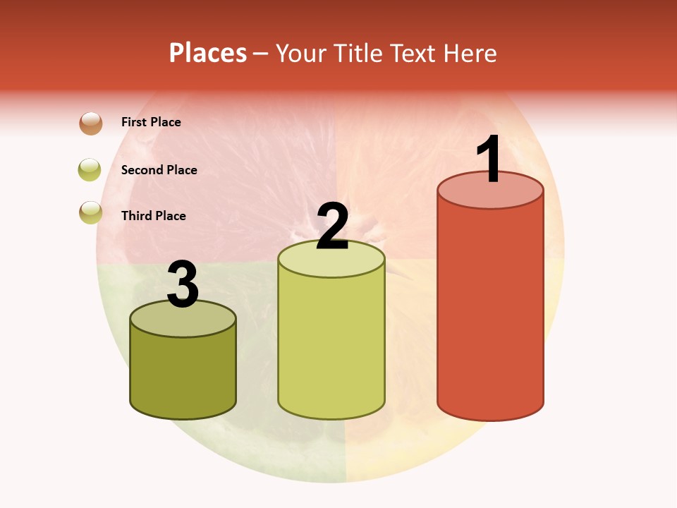 Florida Isolated Fruit PowerPoint Template