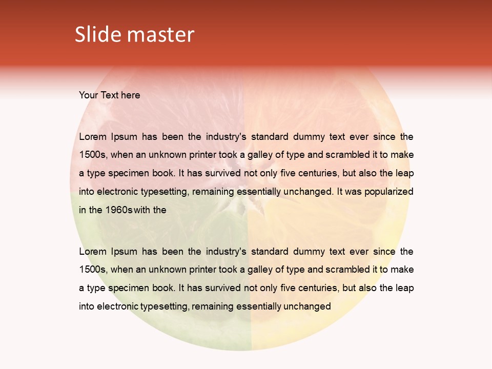 Florida Isolated Fruit PowerPoint Template