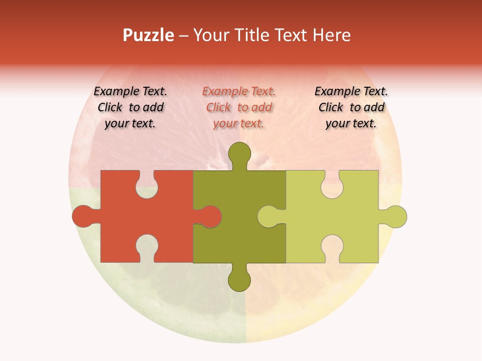 Florida Isolated Fruit PowerPoint Template