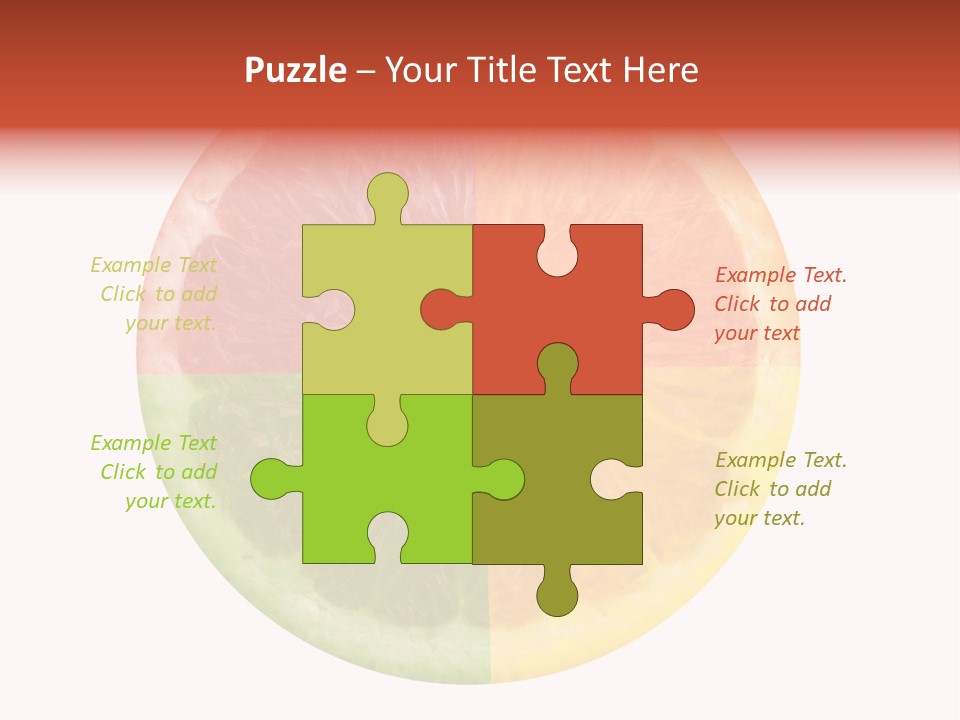 Florida Isolated Fruit PowerPoint Template