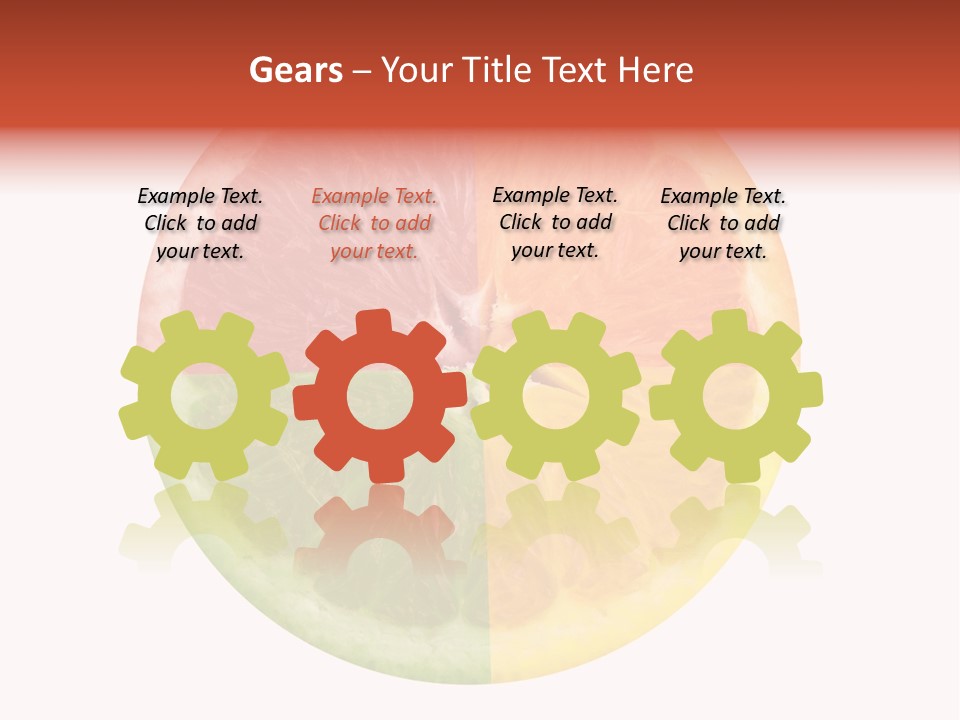 Florida Isolated Fruit PowerPoint Template