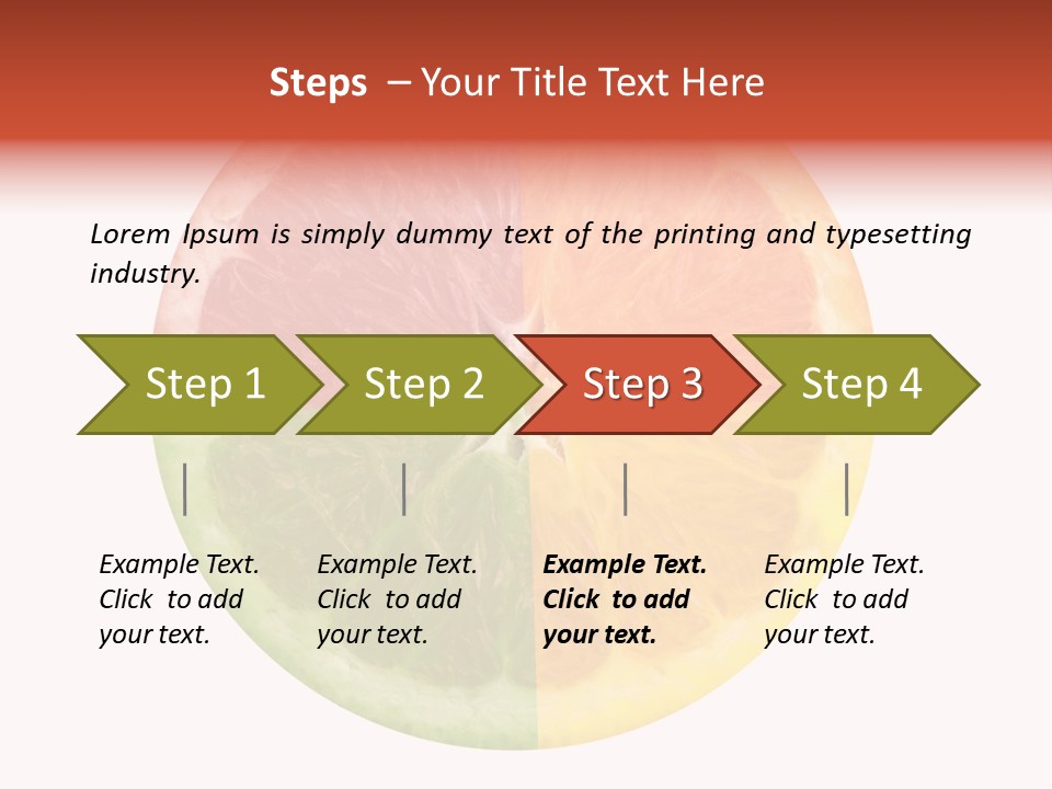 Florida Isolated Fruit PowerPoint Template