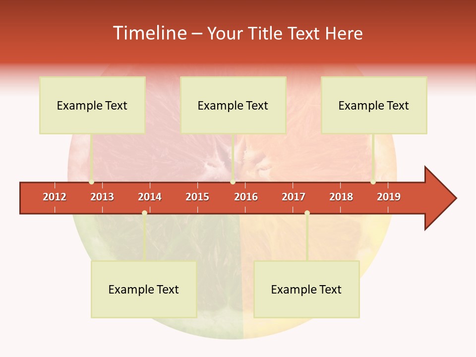 Florida Isolated Fruit PowerPoint Template