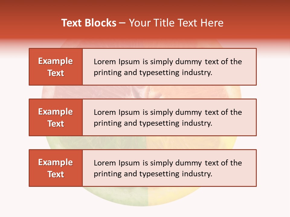 Florida Isolated Fruit PowerPoint Template