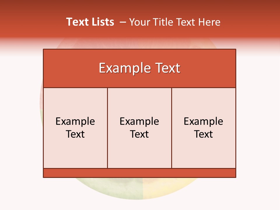 Florida Isolated Fruit PowerPoint Template