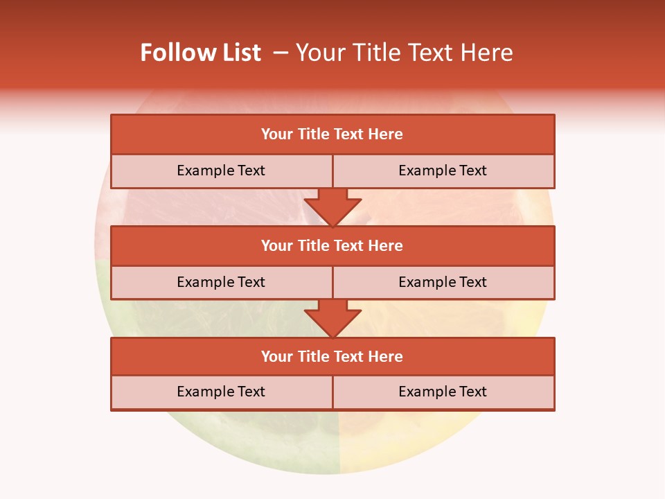 Florida Isolated Fruit PowerPoint Template