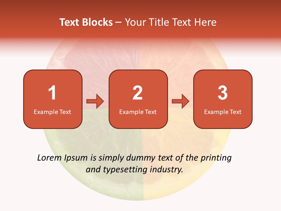 Florida Isolated Fruit PowerPoint Template
