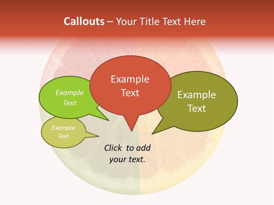 Florida Isolated Fruit PowerPoint Template