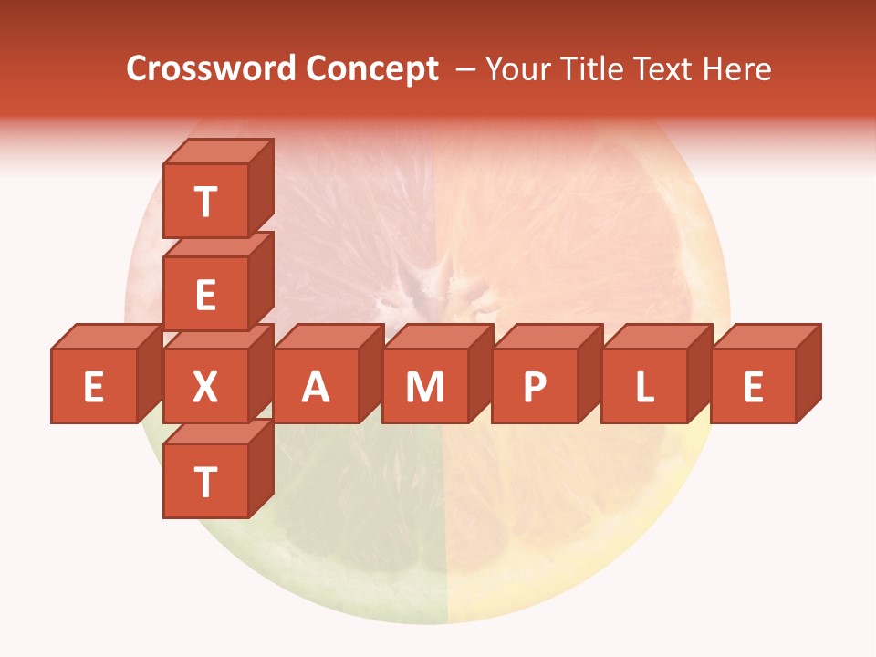 Florida Isolated Fruit PowerPoint Template