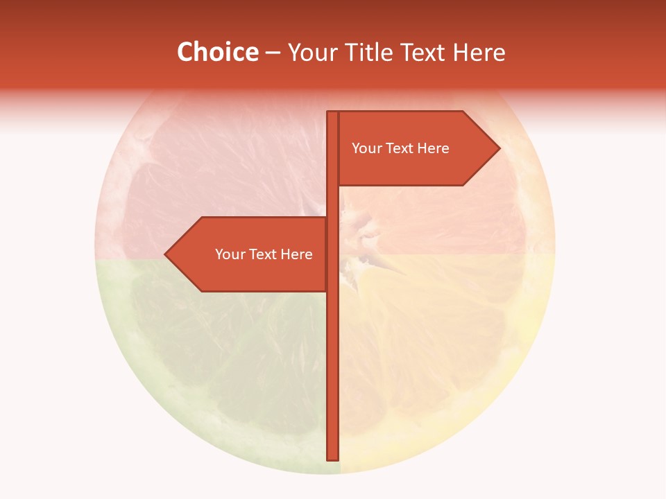 Florida Isolated Fruit PowerPoint Template