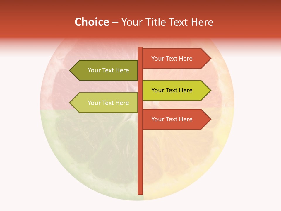 Florida Isolated Fruit PowerPoint Template
