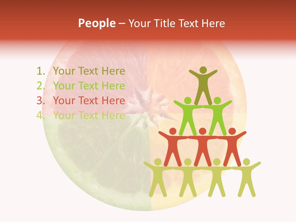 Florida Isolated Fruit PowerPoint Template