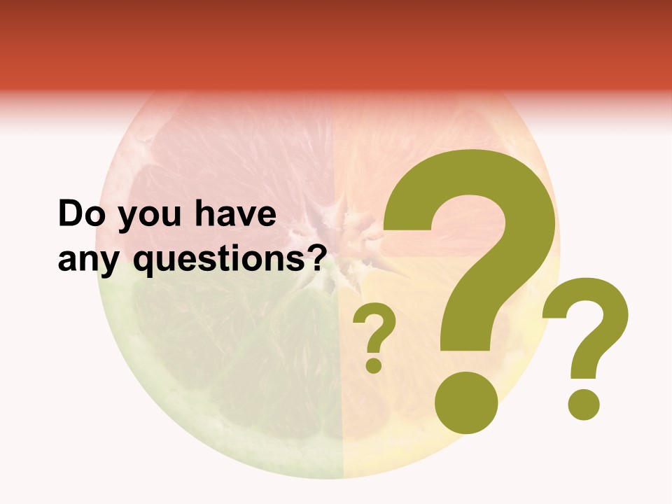 Florida Isolated Fruit PowerPoint Template