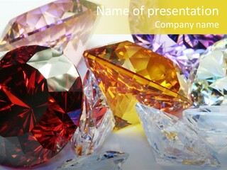 Valentine Precious Stone PowerPoint Template