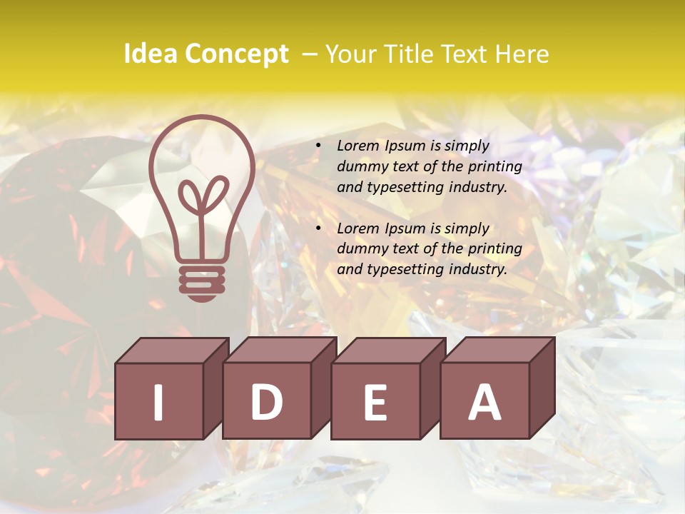 Valentine Precious Stone PowerPoint Template