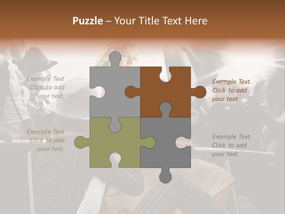 Glow Autograph Vintage PowerPoint Template