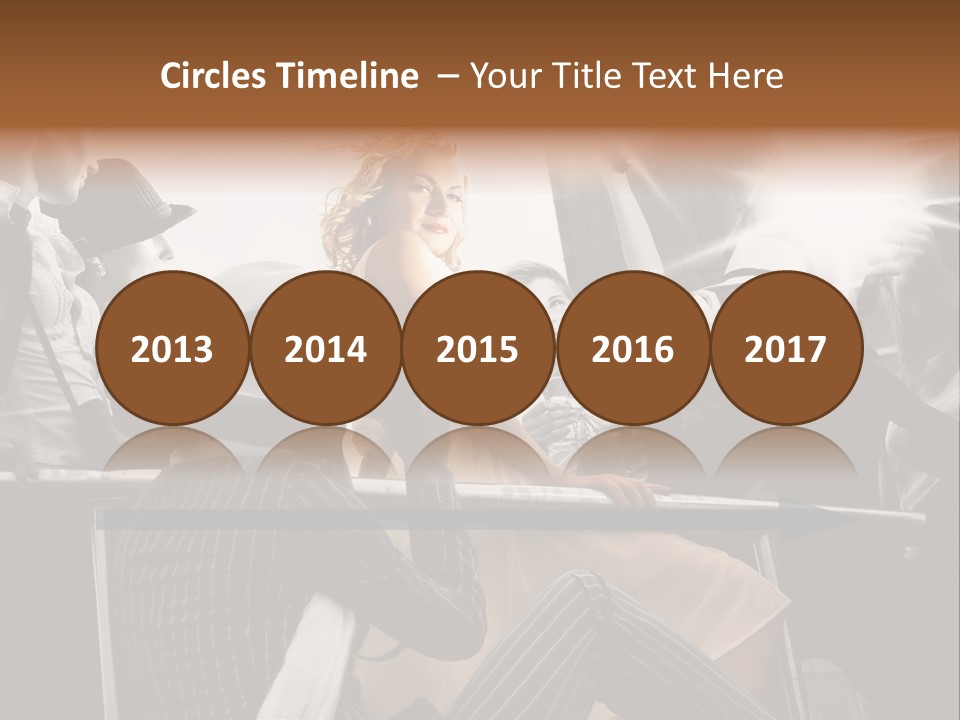 Glow Autograph Vintage PowerPoint Template