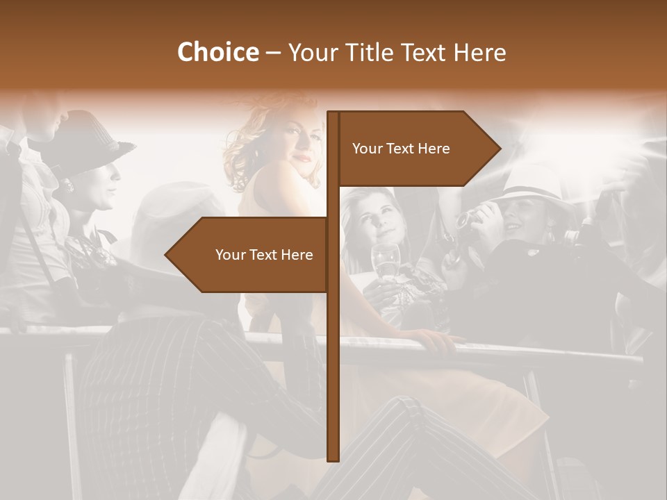 Glow Autograph Vintage PowerPoint Template