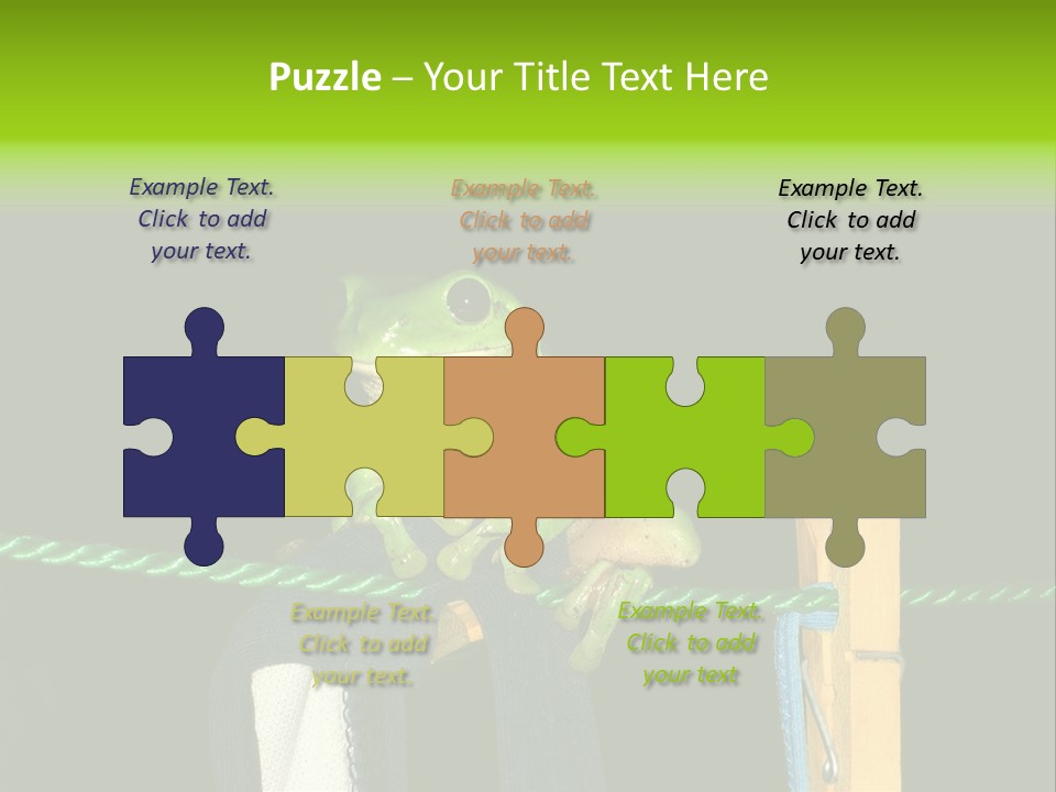 Sock Green Cloth PowerPoint Template