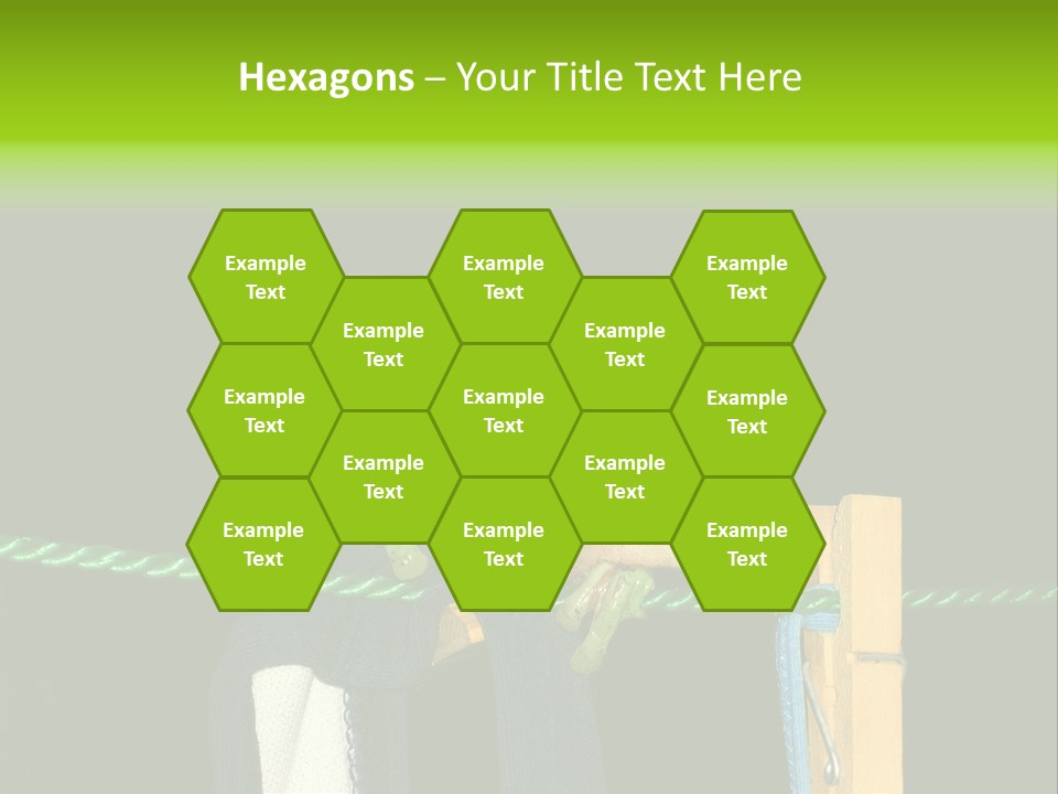 Sock Green Cloth PowerPoint Template